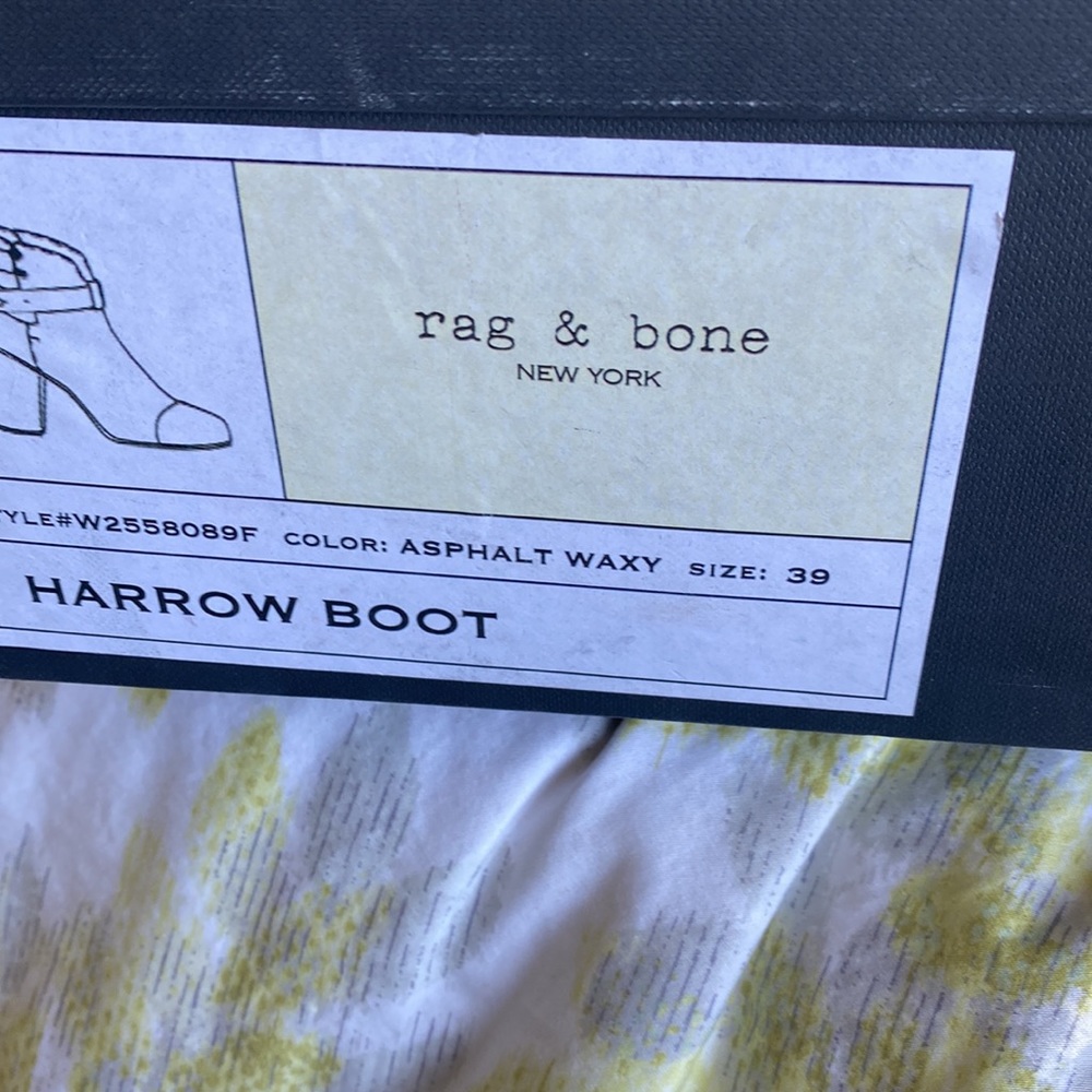 Rag & Bone Harrow Boot Size 39 In Waxy Asphalt - image 5